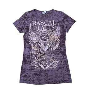 Rascal Flatts T-Shirt Changed Tour 2012 Size M‎ Fitted Women's Short Sleeve